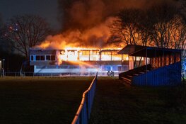 Oude clubhuis DWS door brand verwoest