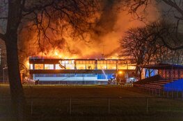 Oude clubhuis DWS door brand verwoest