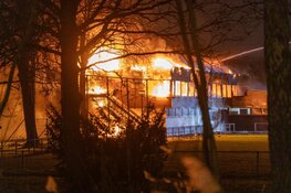Oude clubhuis DWS door brand verwoest