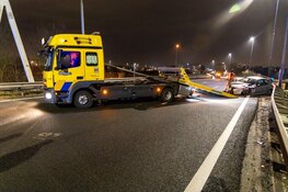 Veel schade bij ongeval op A4 in Amsterdam