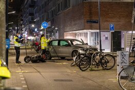 Motorscooter crasht na achtervolging in Amsterdam