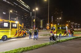 Gewonde fietser aangetroffen op Gooiseweg in Amsterdam