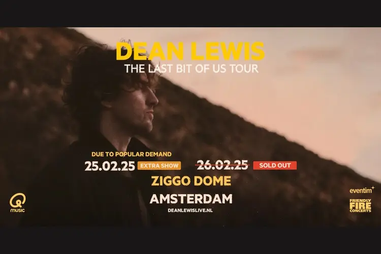 Dean Lewis kondigt extra showdatum aan in de Ziggo Dome wegens overweldigend succes