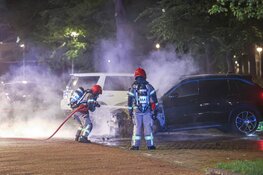 Elektrische auto uitgebrand in Amsterdam Nieuw-West
