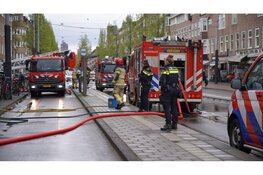Brand op balkon van woning in Rijnstraat Amsterdam-Zuid