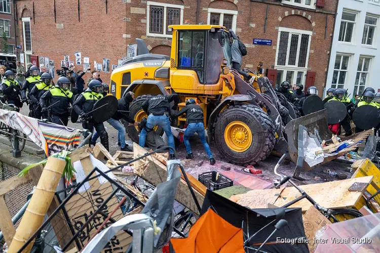 Camerabeelden gezocht van ongeregeldheden rond universiteitsprotesten