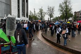 Pro-Palestina demonstratie bij Booking.com