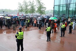 Pro-Palestina demonstratie bij Booking.com