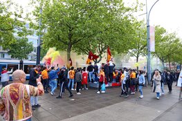 Galatasaray-fans vieren titel op Plein 40-45