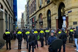 Tientallen Pro-Palestina-demonstranten aangehouden door mobiele eenheid