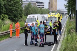 Motorrijder zwaargewond na eenzijdig ongeluk in Amsterdam