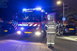 Schade door brand in container aan de Botterweg Diemen