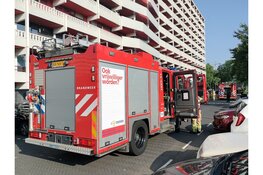 Brand bij flat Geldershoofd in Amsterdam-Zuidoost