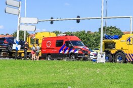 Brandweerwagen krijgt ongeluk op A10