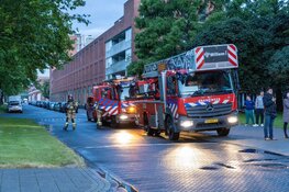 Brand in flat in Amsterdam-Zuidoost, trappenhuis vol rook