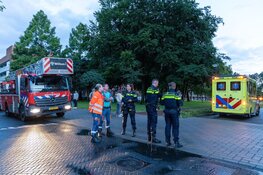 Brand in flat in Amsterdam-Zuidoost, trappenhuis vol rook