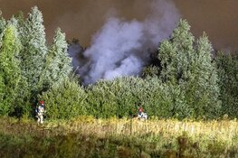 Brand in gebied naast Westpoortweg in Amsterdam