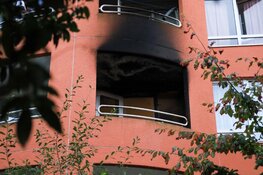 Brand op balkon bij flatwoning Venserpolder