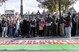 Mobiele Eenheid in aftie bij Pro-Palestinademonstratie in Amsterdam