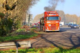 Ring A10-Oost dicht vanwege vrachtwagenbrand