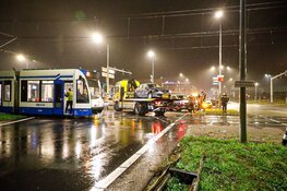 Tram ontspoord na aanrijding op IJburglaan