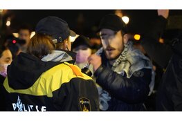 Tegen demonstranten weggestuurd in Amsterdam