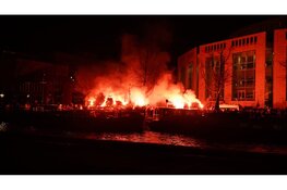 Tegen demonstranten weggestuurd in Amsterdam