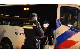 Tegen demonstranten weggestuurd in Amsterdam