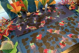 Tekenrobots en Memory-milieuspel op expositie van het Orion College