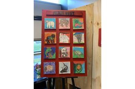 Tekenrobots en Memory-milieuspel op expositie van het Orion College