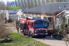 Brand in atelier in Noord