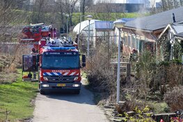 Brand in atelier in Noord