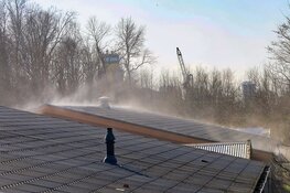 Brand in atelier in Noord