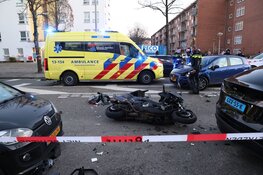 Motorrijder gewond op Osdorper Ban in Amsterdam