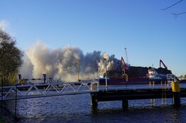 Brand op schroothoop Westelijk Havengebied