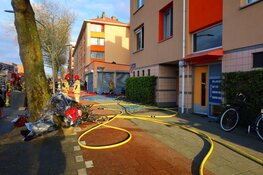 Flinke brand in kelderbox in Amsterdam