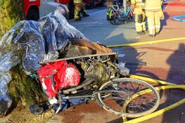 Flinke brand in kelderbox in Amsterdam
