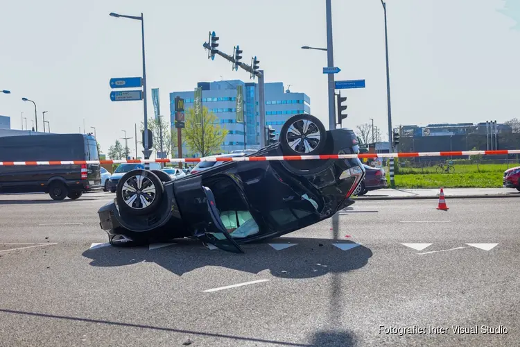 Ongeluk op afrit A9 in Amsterdam
