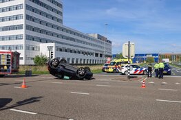 Ongeluk op afrit A9 in Amsterdam