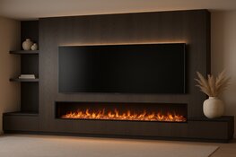 De trend van 2025: strakke TV-wanden zonder haard