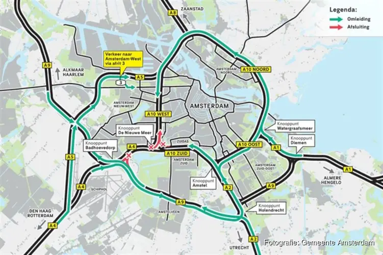 Hemelvaart: grote drukte aan de zuidkant van Amsterdam