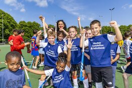 Alleen maar lachende gezichten bij de Hockey Foundation Team Experience!