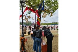 Jetty Mathurin tijdens Keti Koti Festival bij Spiegelboom provincie