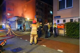 Uitslaande brand bij viswinkel Lieven de Keystraat