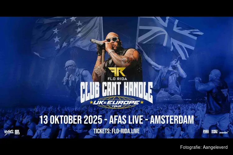Hitkanon Flo Rida naar AFAS Live