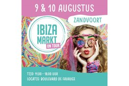 Ibiza-markt op de Boulevard in Zandvoort – na twee keer pech door het weer gaan we voor een laatste mooi weekend!