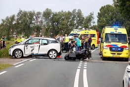 Motorrijder overlijdt na ernstige aanrijding N236