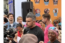 Wereldrecord watertrappelen in de Keizersgracht