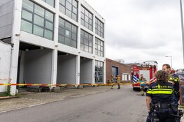 Dak ingestort van leegstaand pand in Amsterdam