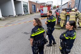 Dak ingestort van leegstaand pand in Amsterdam